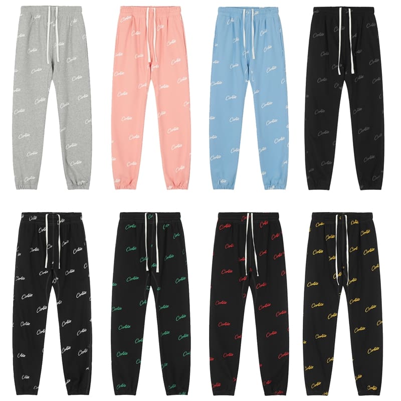 Corteiz Devil Island Letter Print Sweatpants