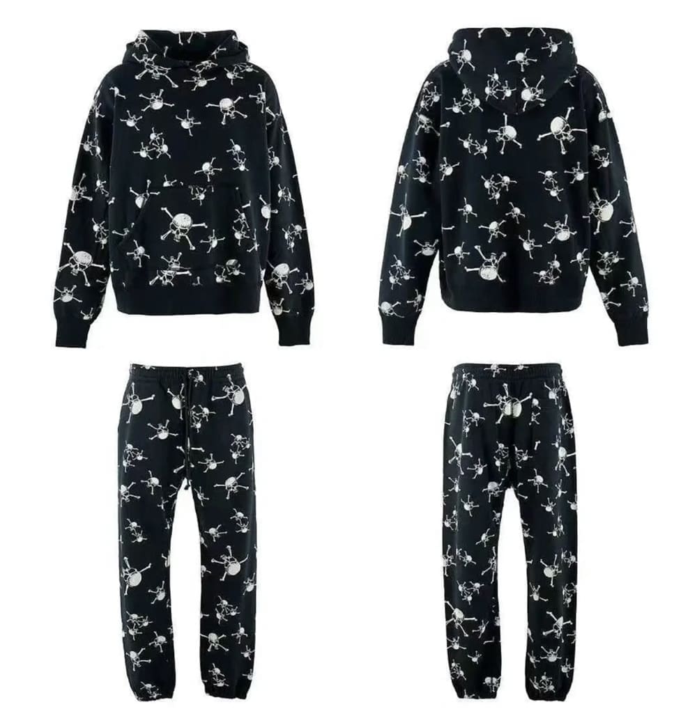 Saint Michael Full Print Skull Sweatsuit