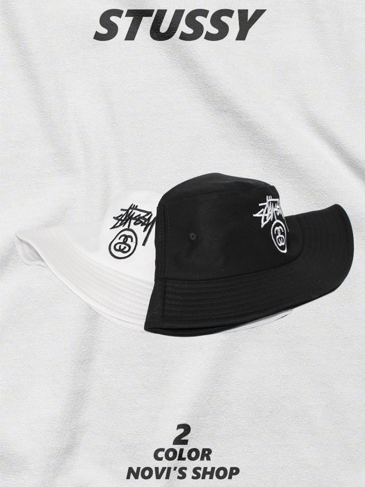 Stussy Bucket Hat Sun Protection Fishing Hat Couple Style