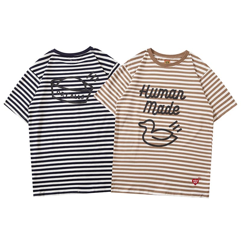 Hvm*n M*de nigo striped duck tee