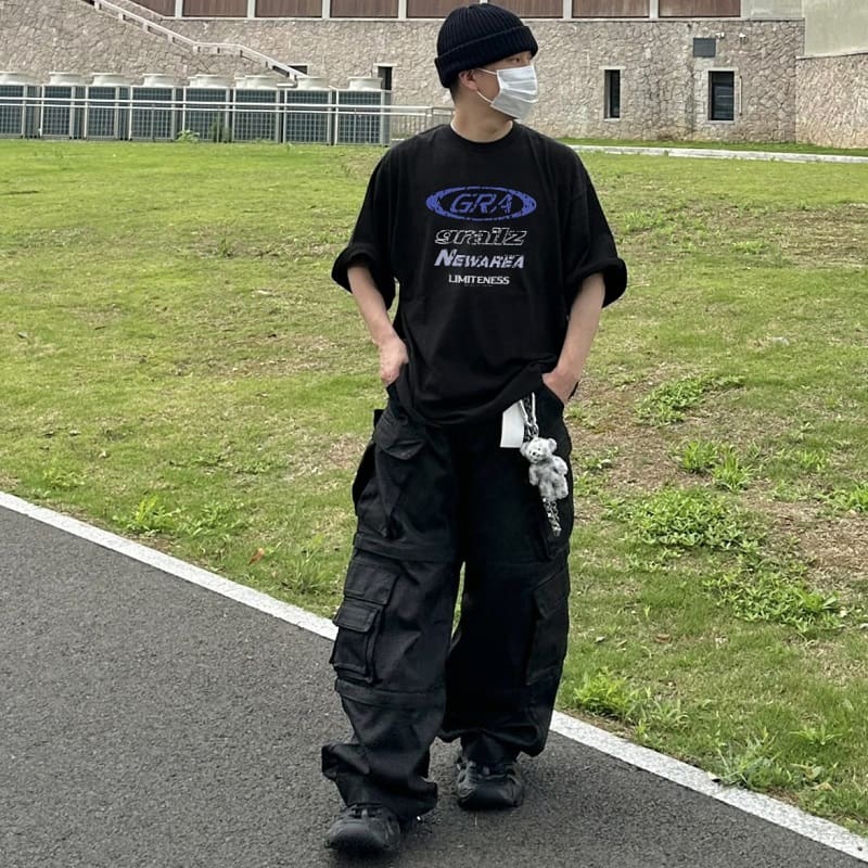 Grailz Talk Destroyed Letters Tee