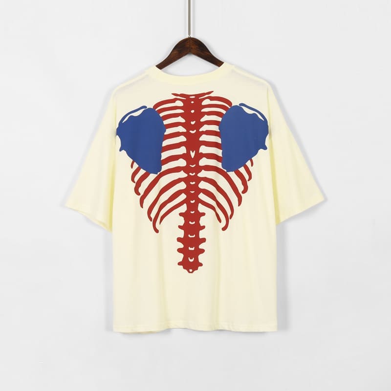 Kapital Classic Heart And Lung Skeleton T-Shirt