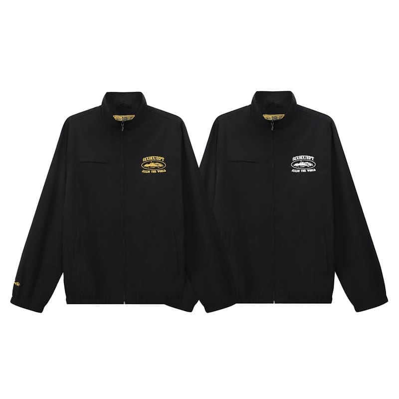 Corteiz Devil Island Embroidered Logo Jacket