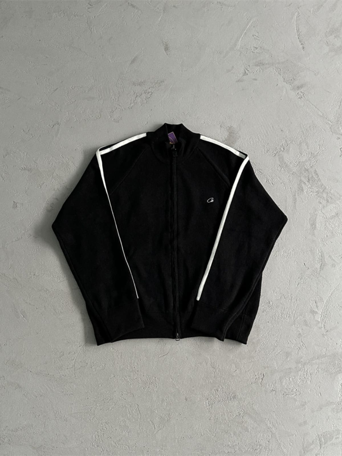 Corteiz Knit Zip Up Fleece Coat