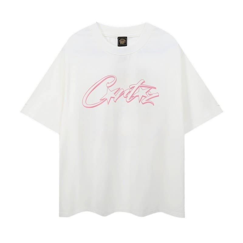 Corteiz Devil Island Graffiti Print T-Shirt for Men and Women High Street Retro Style