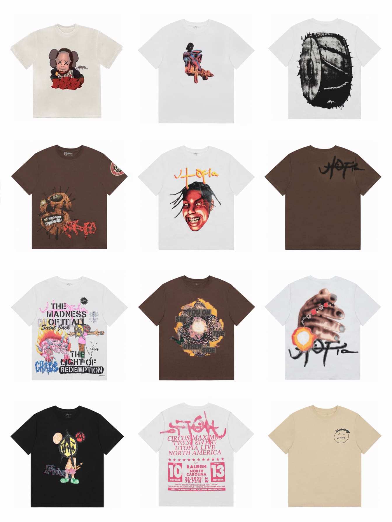 Travis Scott Cactus Jack Wink Utopia Tee