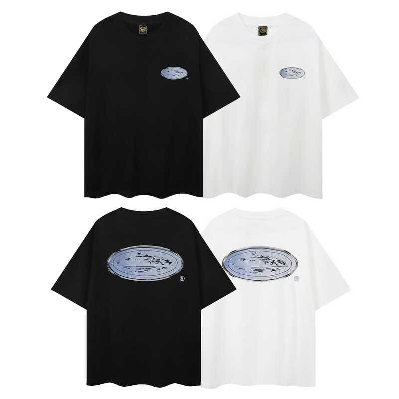 Corteiz Devil Island 2024 Summer Cotton Loose Casual Round Neck T-Shirt for Men and Women