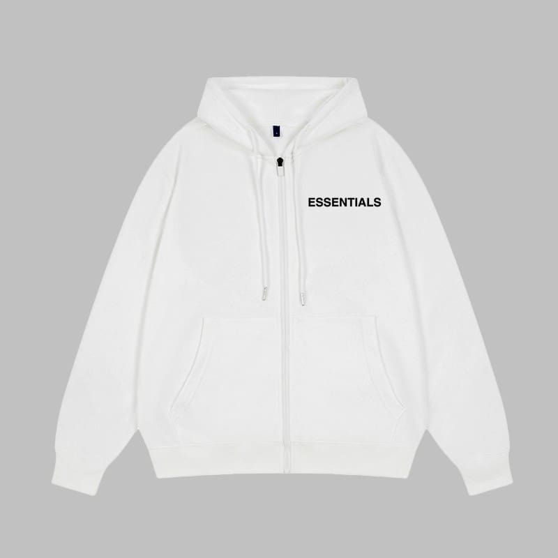 Essentials Cardigan Zipper Hooded Sweater