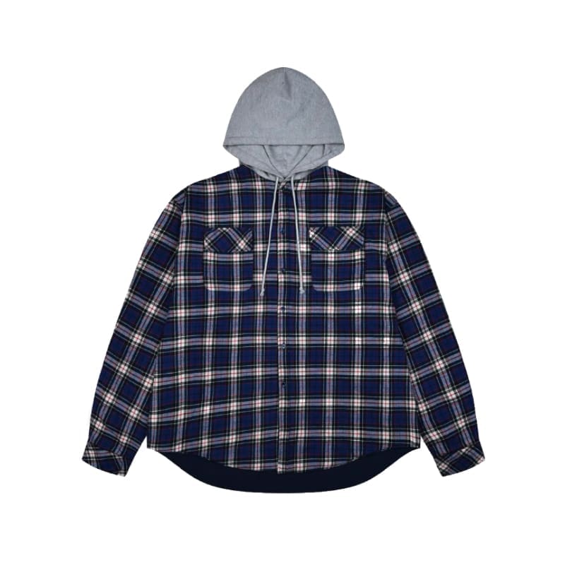 Grailz Talk Plaid Hooded Shirt