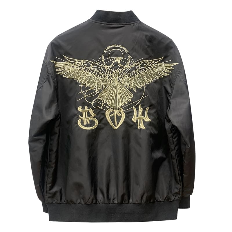 Stand Collar Gold Thread Embroidered Jacket