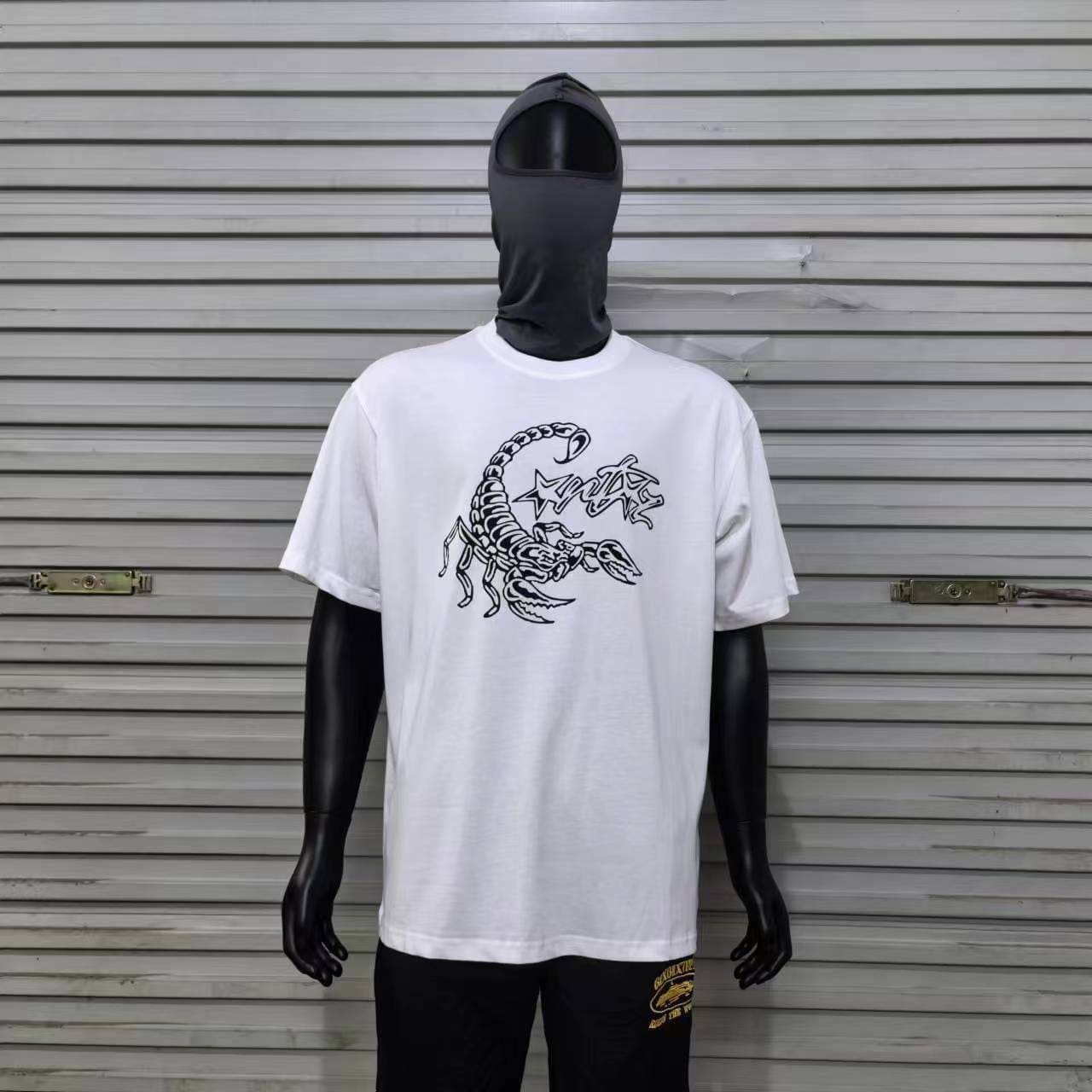 Corteiz Scorpion Print Loose Casual Round Neck T-Shirt for Men