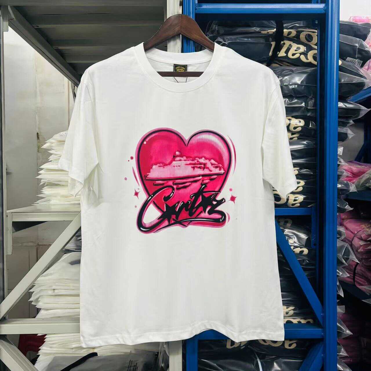 Corteiz Valentine’s Day Limited Round Neck Pullover Love Letter T-Shirt