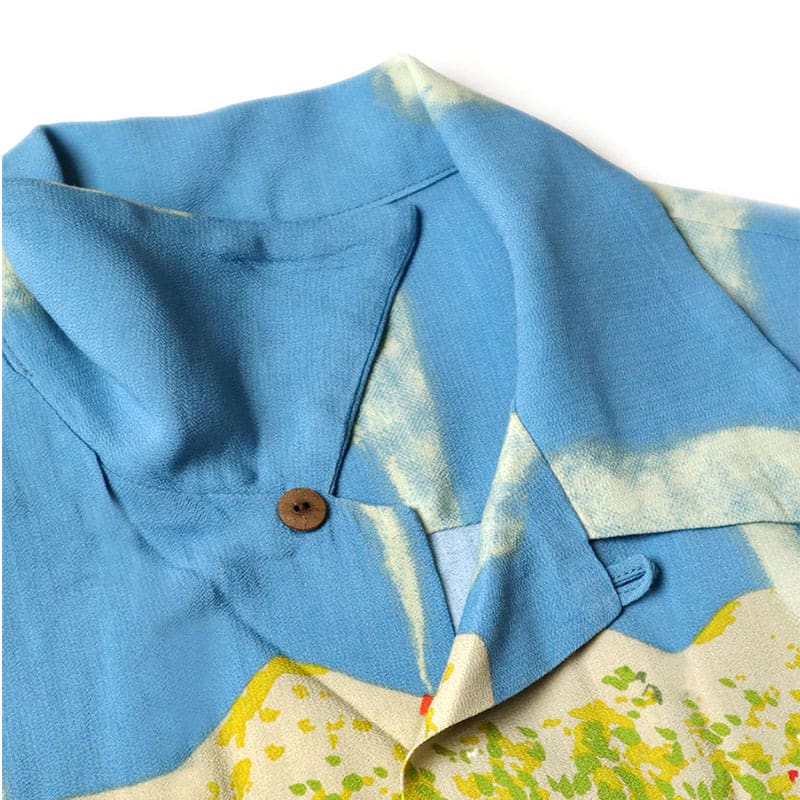 Kapital Pingtian Hehong Floral Print Casual Shirt