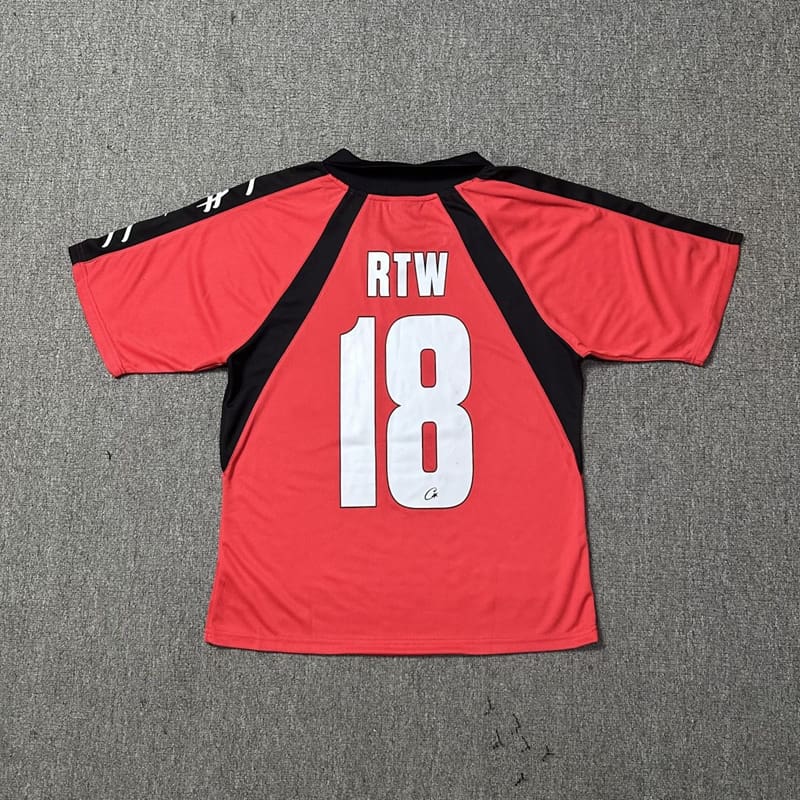 Corteiz Devil Island Flocked Print T-Shirt