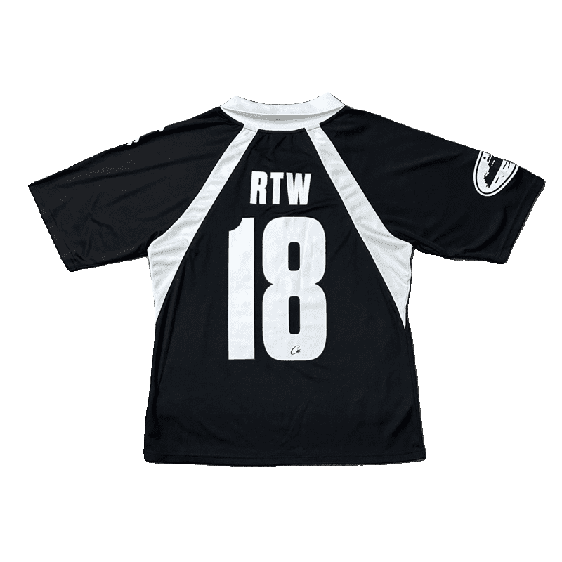 Corteiz Devil Island Flocked Print T-Shirt