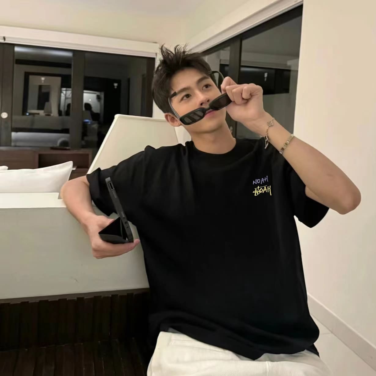 Noah Nyc Core Double Row Icon Tee