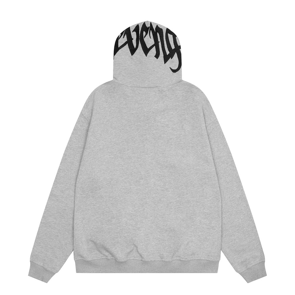 Revenge Embroidered Logo Cardigan
