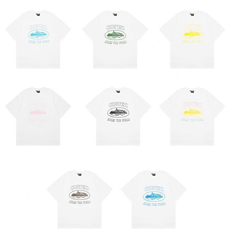 Corteiz Basic Devil Island Letter Print Drill Street Style T-Shirt