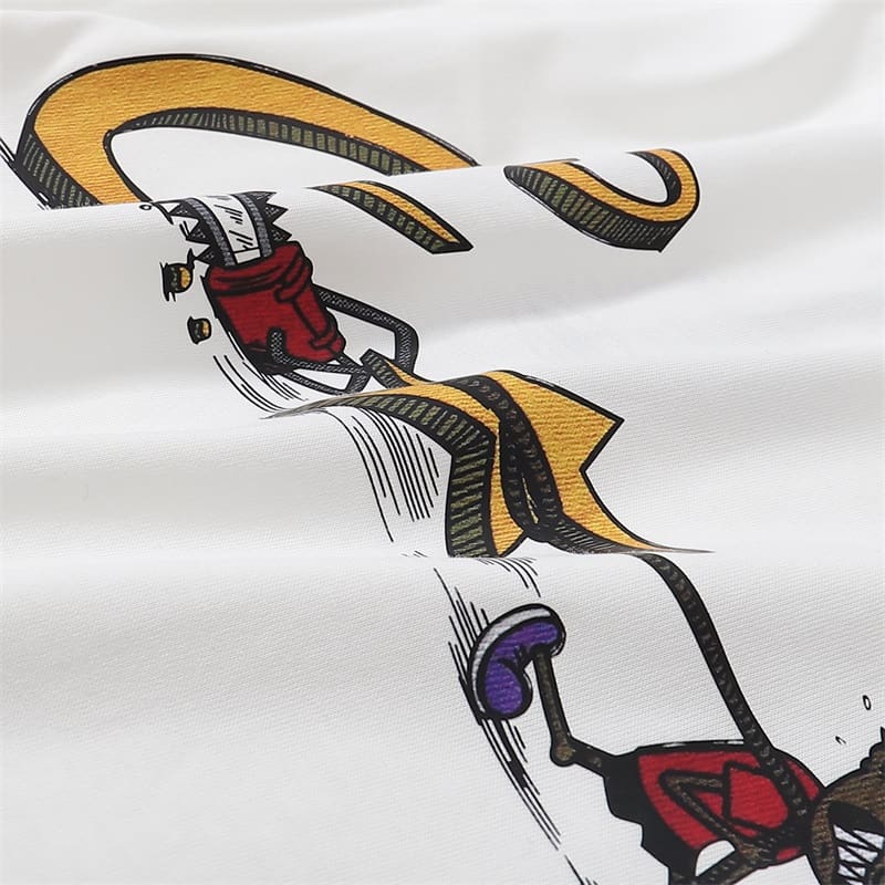 Corteiz Letters Printed Loose T-Shirt Summer Casual Half Sleeve