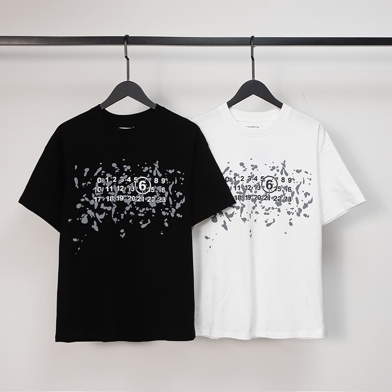 mm6 ma*s*n Ma*i*la number logo t-shirt