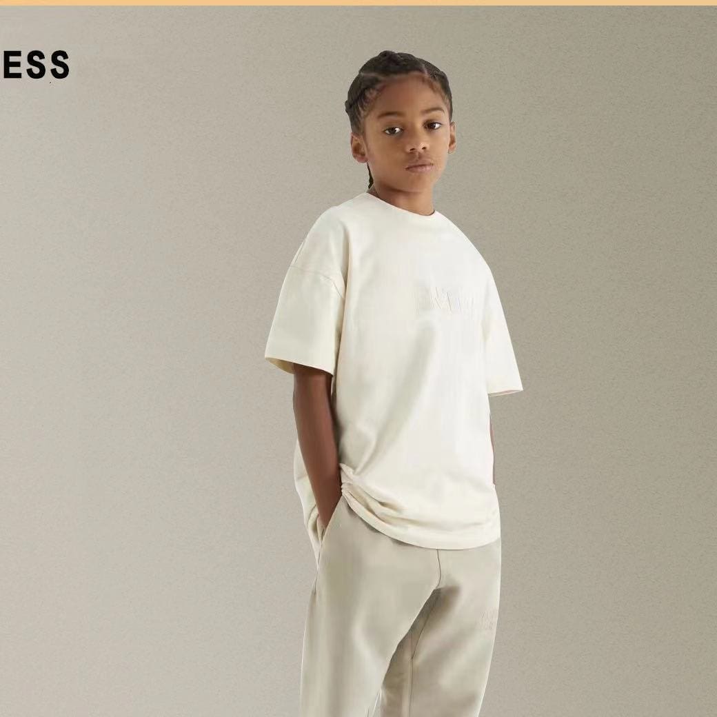 Essentials Kids’ Flocking Letter Tee