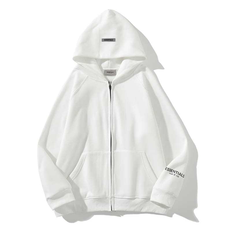 Fog Essentials High Street Zipper Sweater Hooded Coat