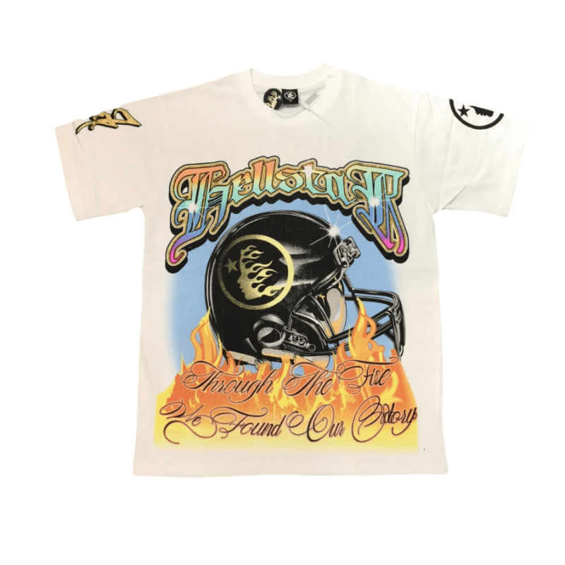 H*lst*r helmet of salvation sequins tee