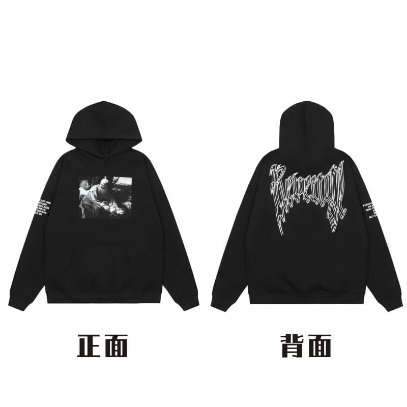 Revenge Embroidered Keel Smoke Hoodie