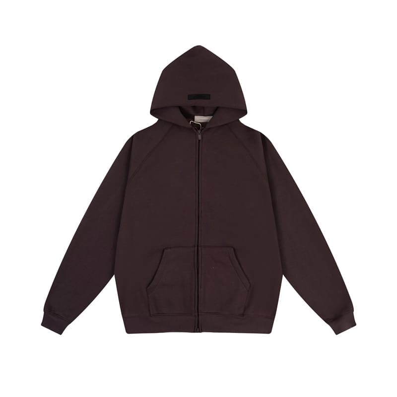 Essentials Amg Fog Double-Line Zipper Hoodie