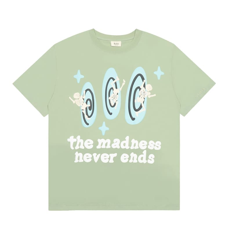 Broken Planet Puff Print Summer Cotton T-Shirt for Men and Women