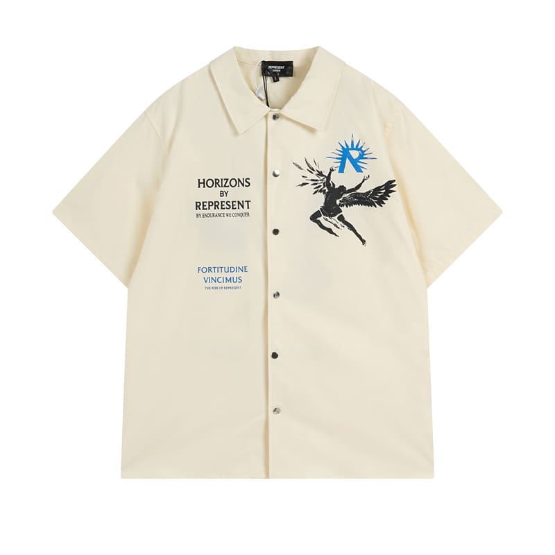 Represent Sun Wing Figure Print High Street Casual Shorts Set