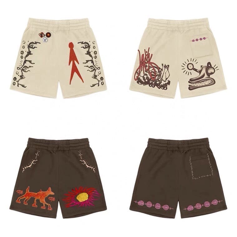 Travis Scott Cactus Jack Character Sun Shorts