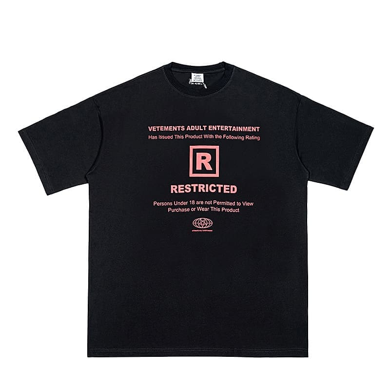 Vetements 2023Ss Letter Printed Tee