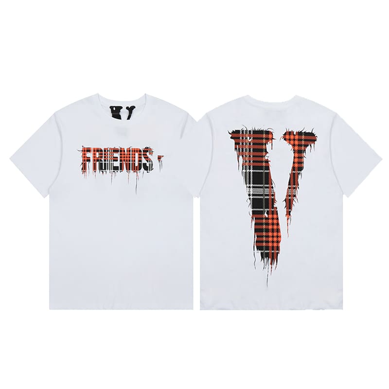 VLONE FOG 999 Juice WRLD Butterfly Print Large V Short Sleeve T-Shirt