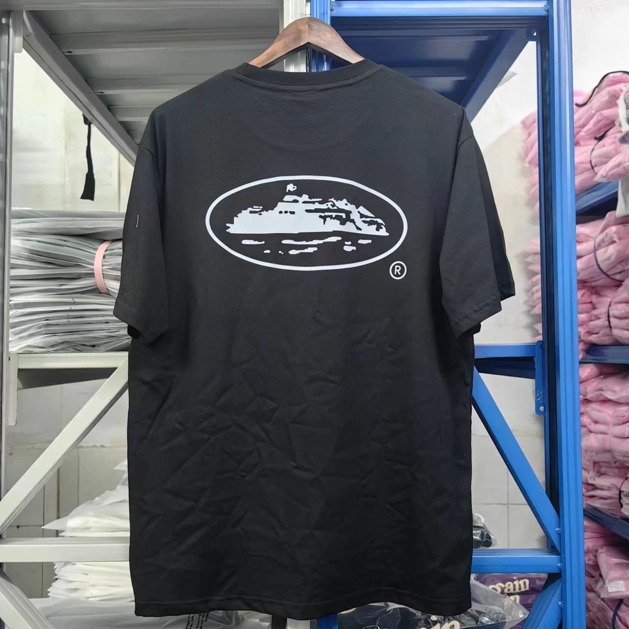 Corteiz Devil Island Printed Cotton Short Sleeve T-Shirt for Men and Women