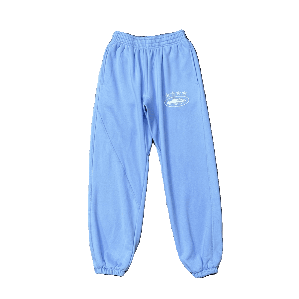 Corteiz Devil Island Star Print Velvet Padded Hoodie and Trousers Suit