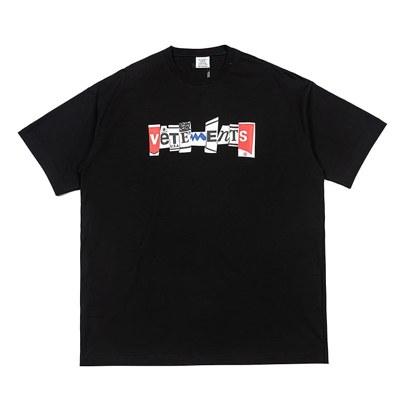 Vetements Letter Print Oversized Tee