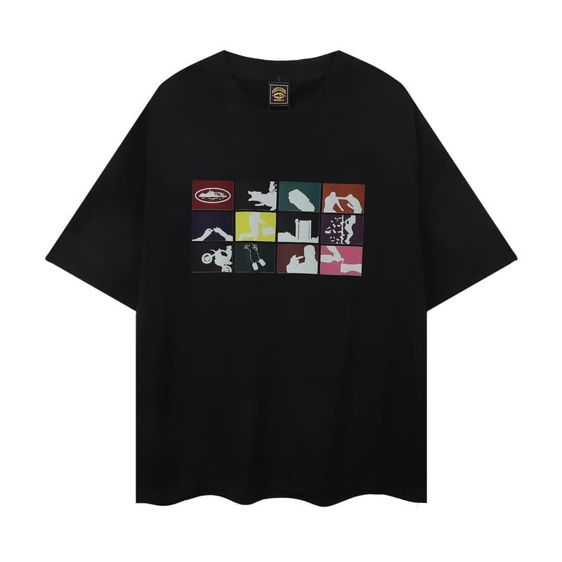 Corteiz Devil Island Men’s Cotton Loose Short Sleeve T-Shirt