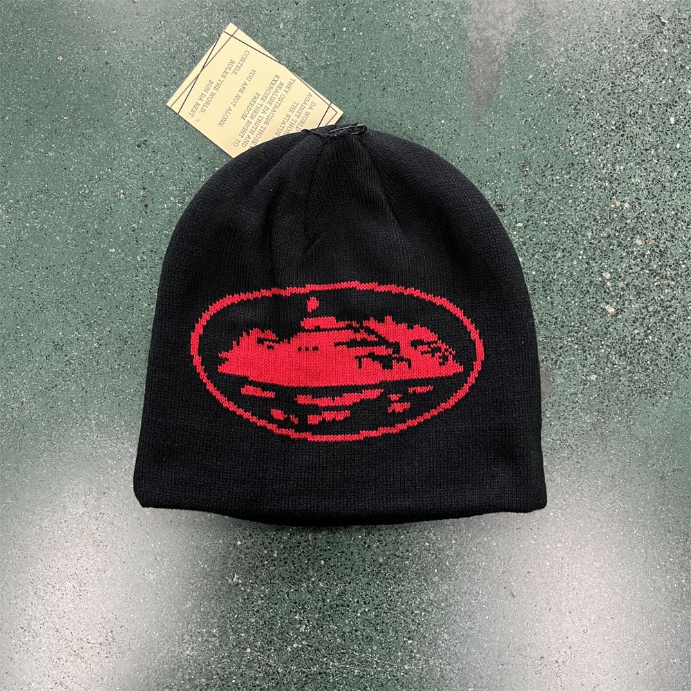 Corteiz Devil Island Demon Printed Beanie