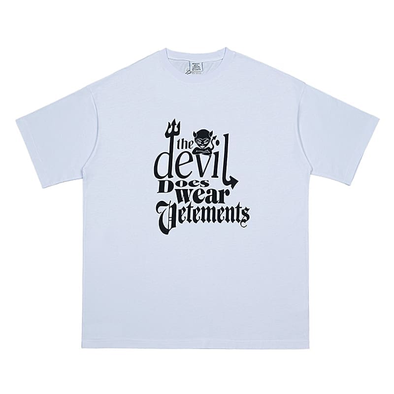 Vetements Letter Print Oversized Tee