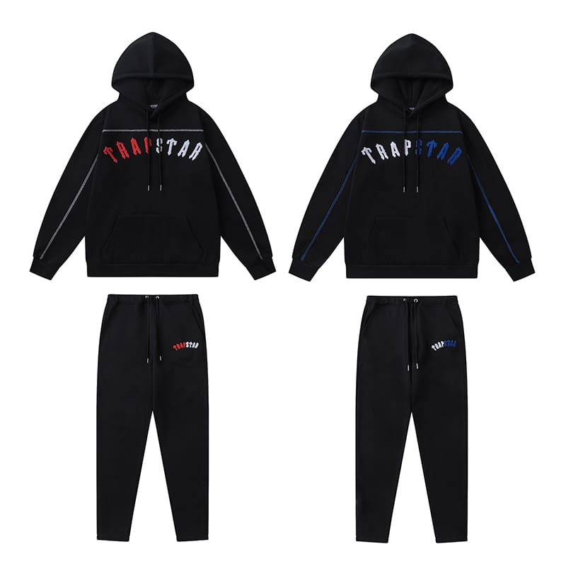 Trapstar New Color Towel Embroidery Hooded Sweatshirt and Sweatpants Set
