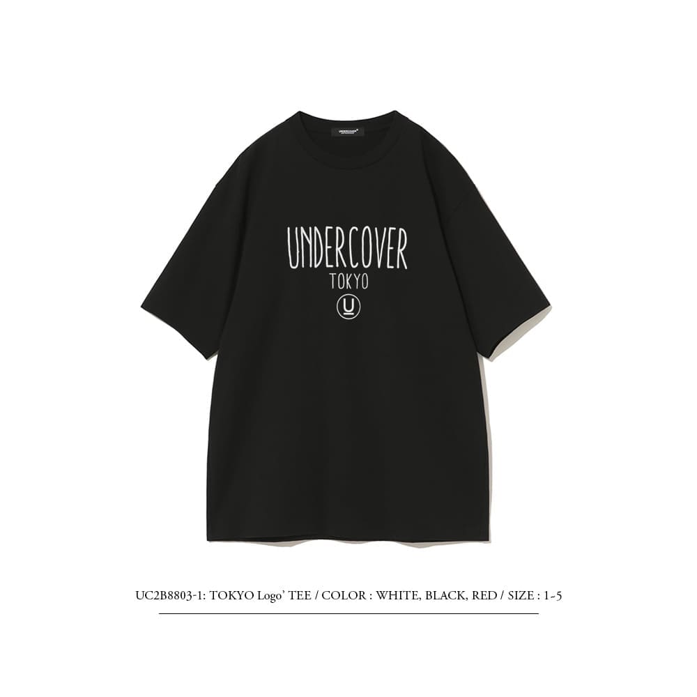 Undercover Classic Logo Retro Washed Short Sleeve T-Shirt for Men and Women