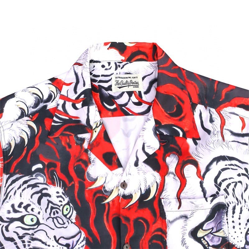Wacko Maria 23Ss Tiger Tim Lehi Flame Shirt