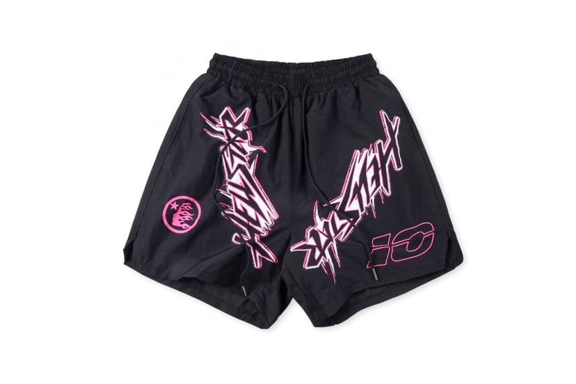 H*lst*r nylon athletic shorts