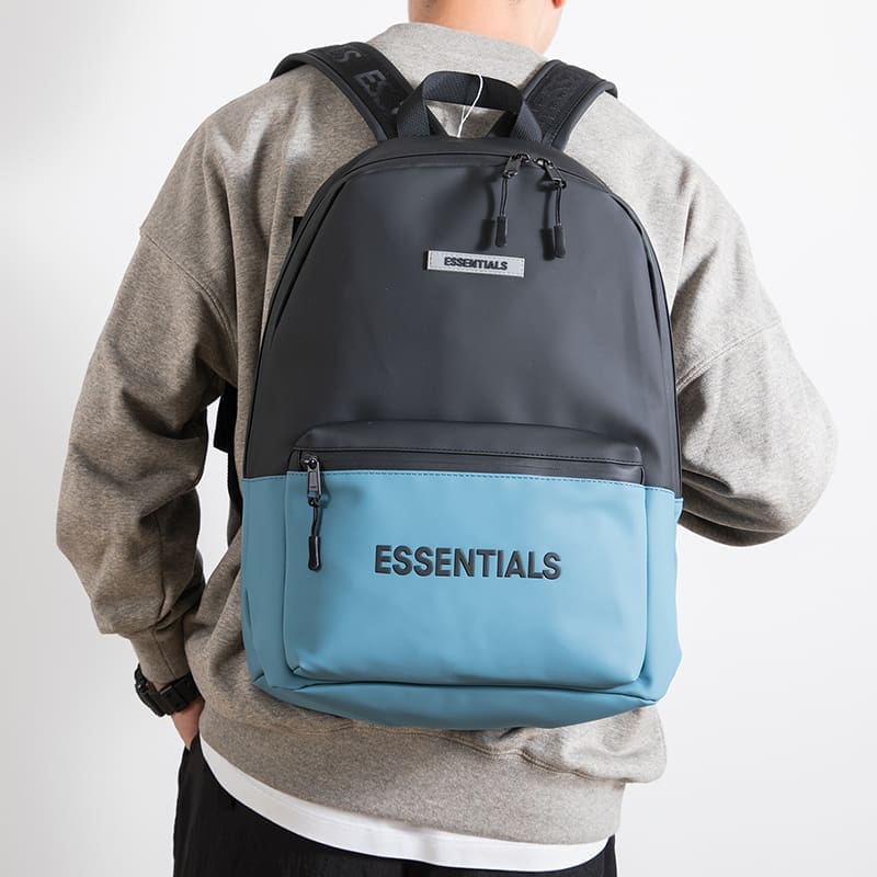 FOG Contrast Color Backpack Unisex High Street College Students Travel Computer Bag