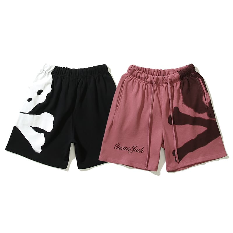 Travis Scott Cactus Jack Hip Hop Skull Shorts