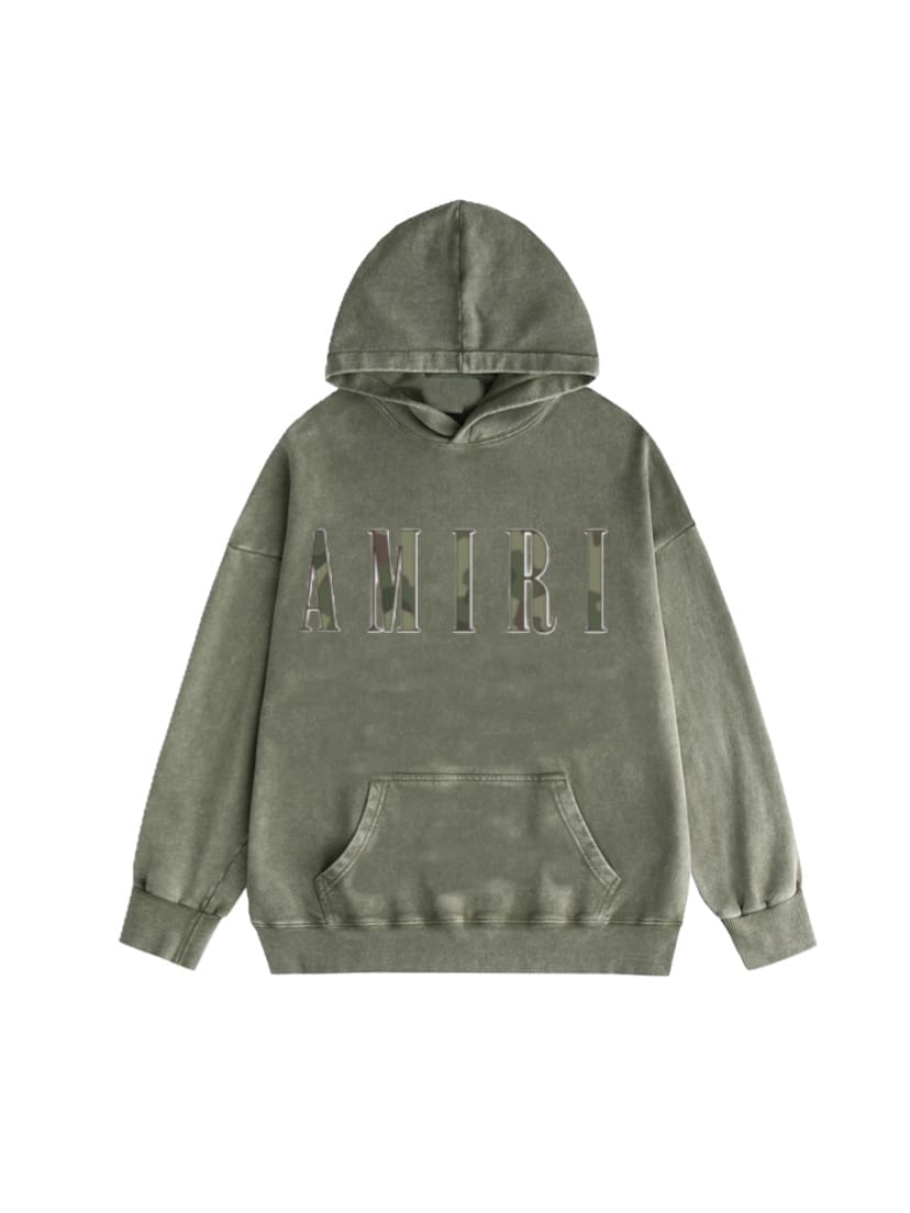 Amiri Washed Wear Pullover Hoodie 2