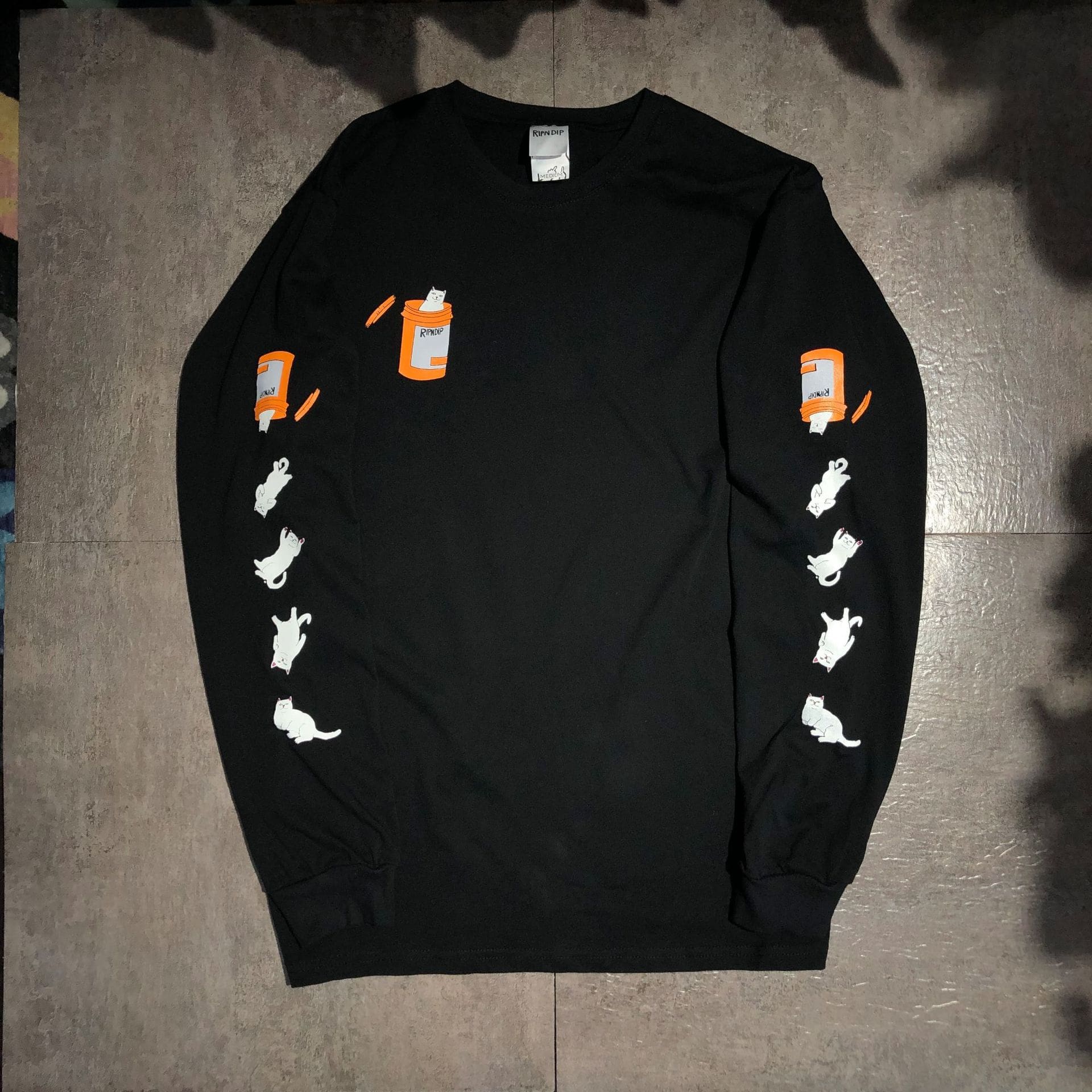 Ripndip Middle Finger Cat Long Sleeve Tee