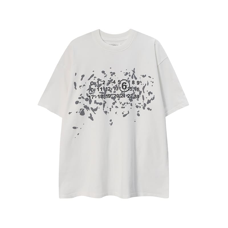 mm6 ma*s*n Ma*i*la number logo t-shirt