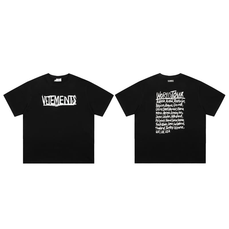 Vetements Letter Print Oversized Tee